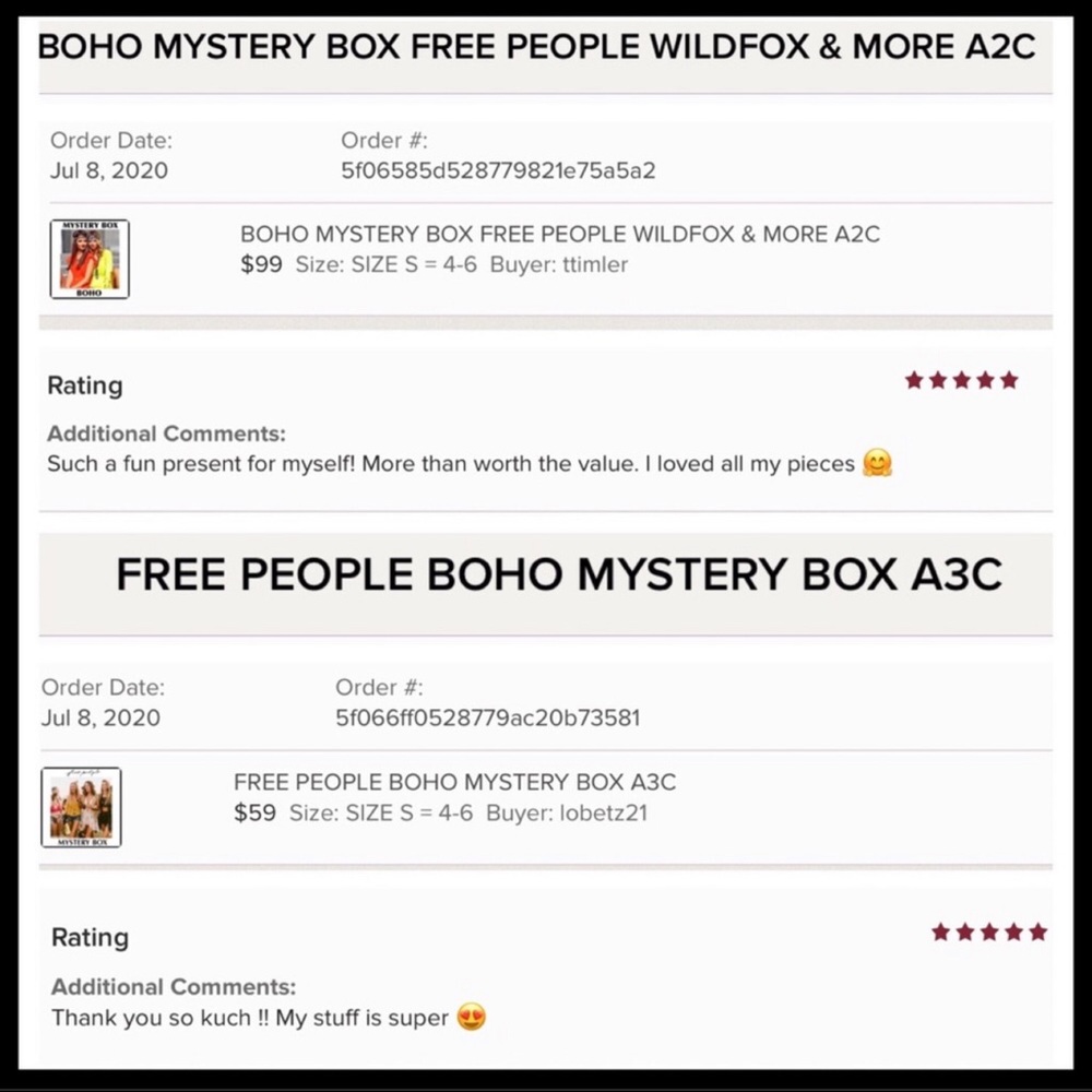MYSTERY BOX FREE PEOPLE BOHO STYLE - Picture 12 of 15